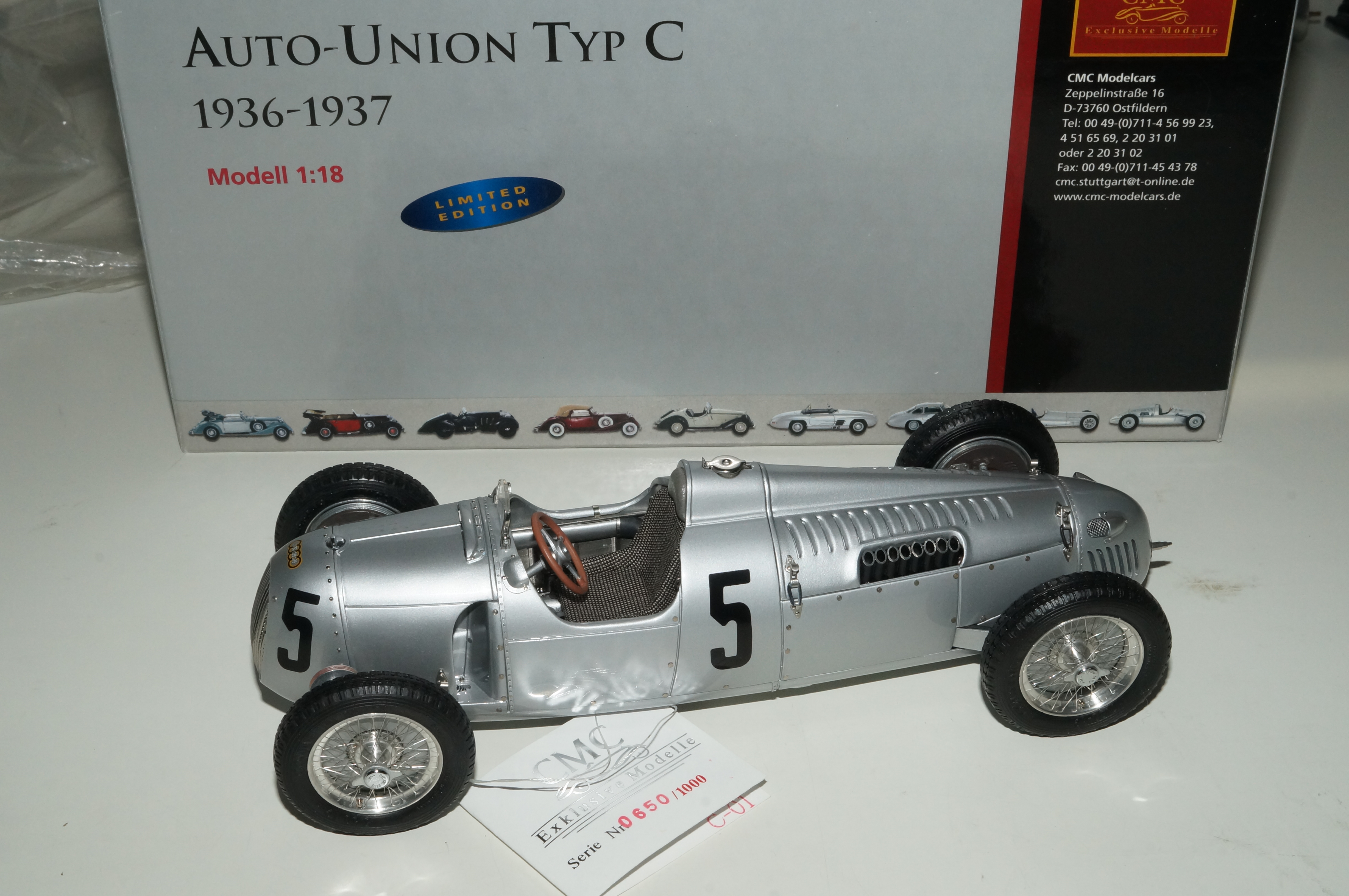 Auto Union Typ C #5 Bernd ROSEMEYER CMC M-034A -pre-owned-