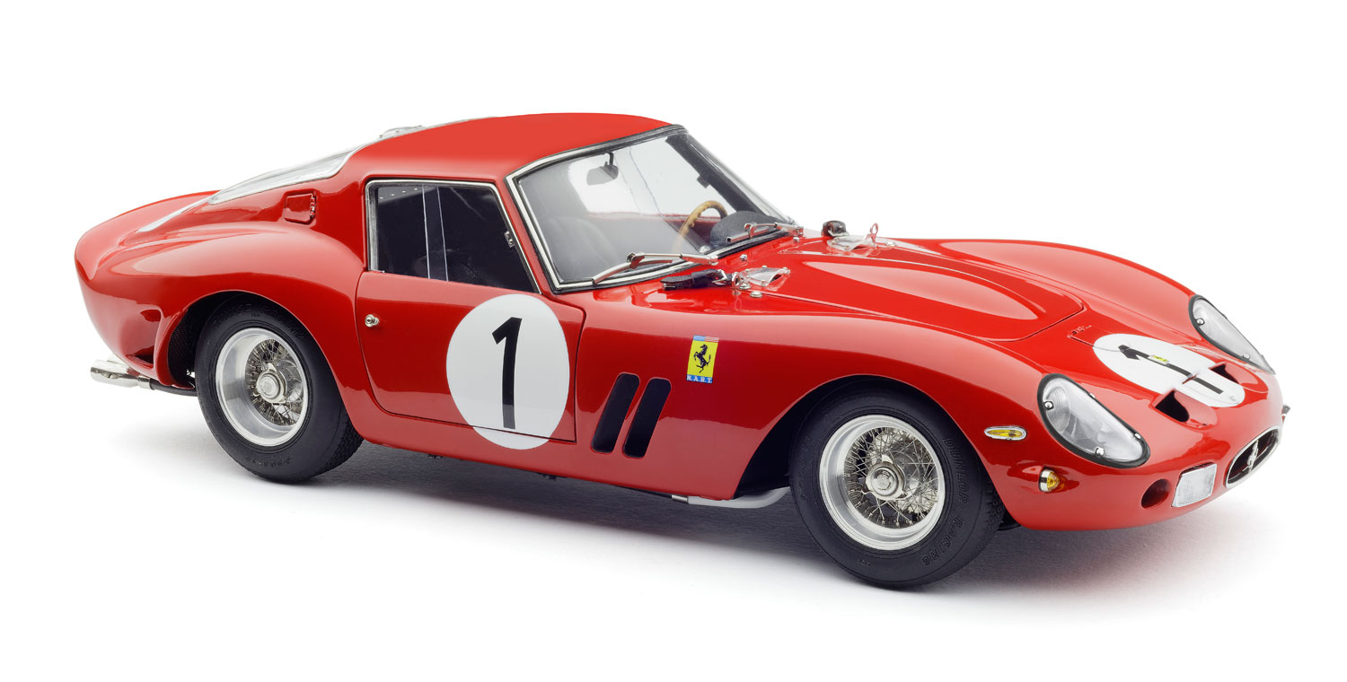 1/18 CMC Ferrari 250 GTO #1, LHD P. & R. Rodriguez, Winner, 1962 1000km Paris LE 2200