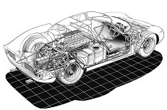 CMC M-270 1/18 Ferrari 250 LM Modellauto mit TRANSPARENTER KAROSSERIE