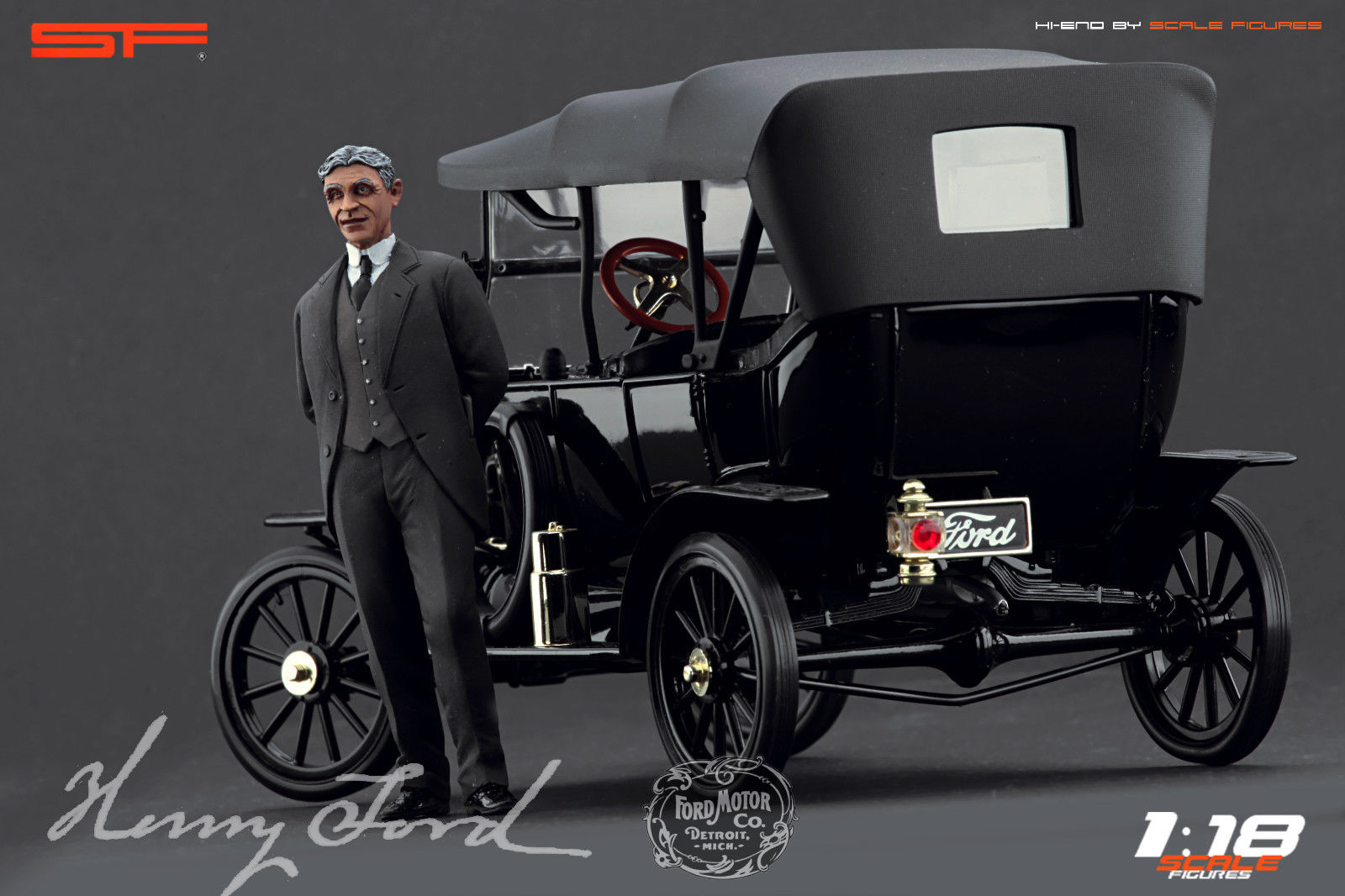 1/18 HENRY FORD von SF Scale Figures - Handarbeit -