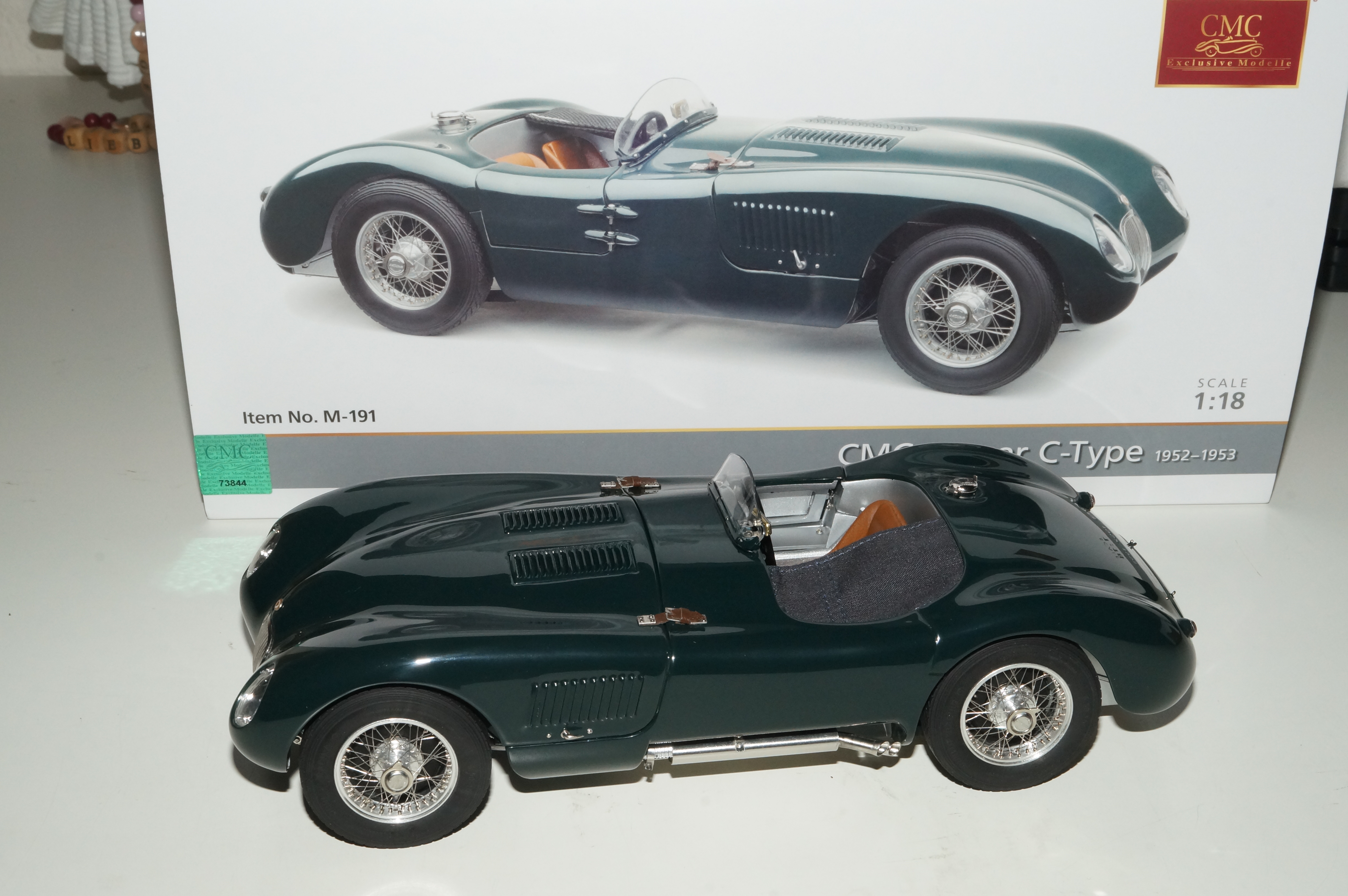 Jaguar C-Type British Racing Green 1952 CMC M-191 -pre-owned