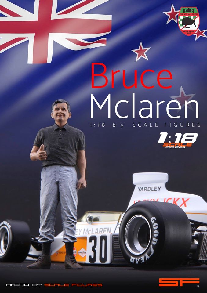 1/18 BRUCE McLAREN von SF Scale Figures - Handarbeit -