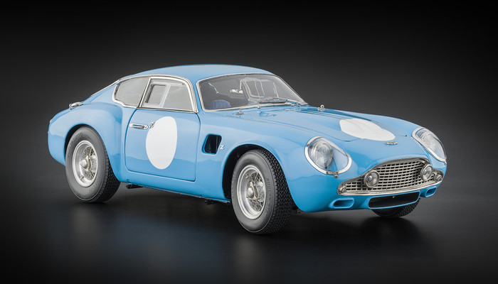 Aston Martin DB4 GT Zagato Rennversion blau CMC M-140 LE 1000 pcs