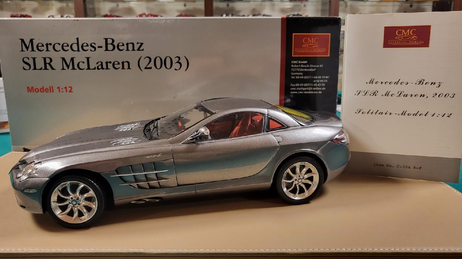 1/12 Mercedes-Benz SLR McLaren 2003 GRAU CMC C-006C aus Vorbesitz