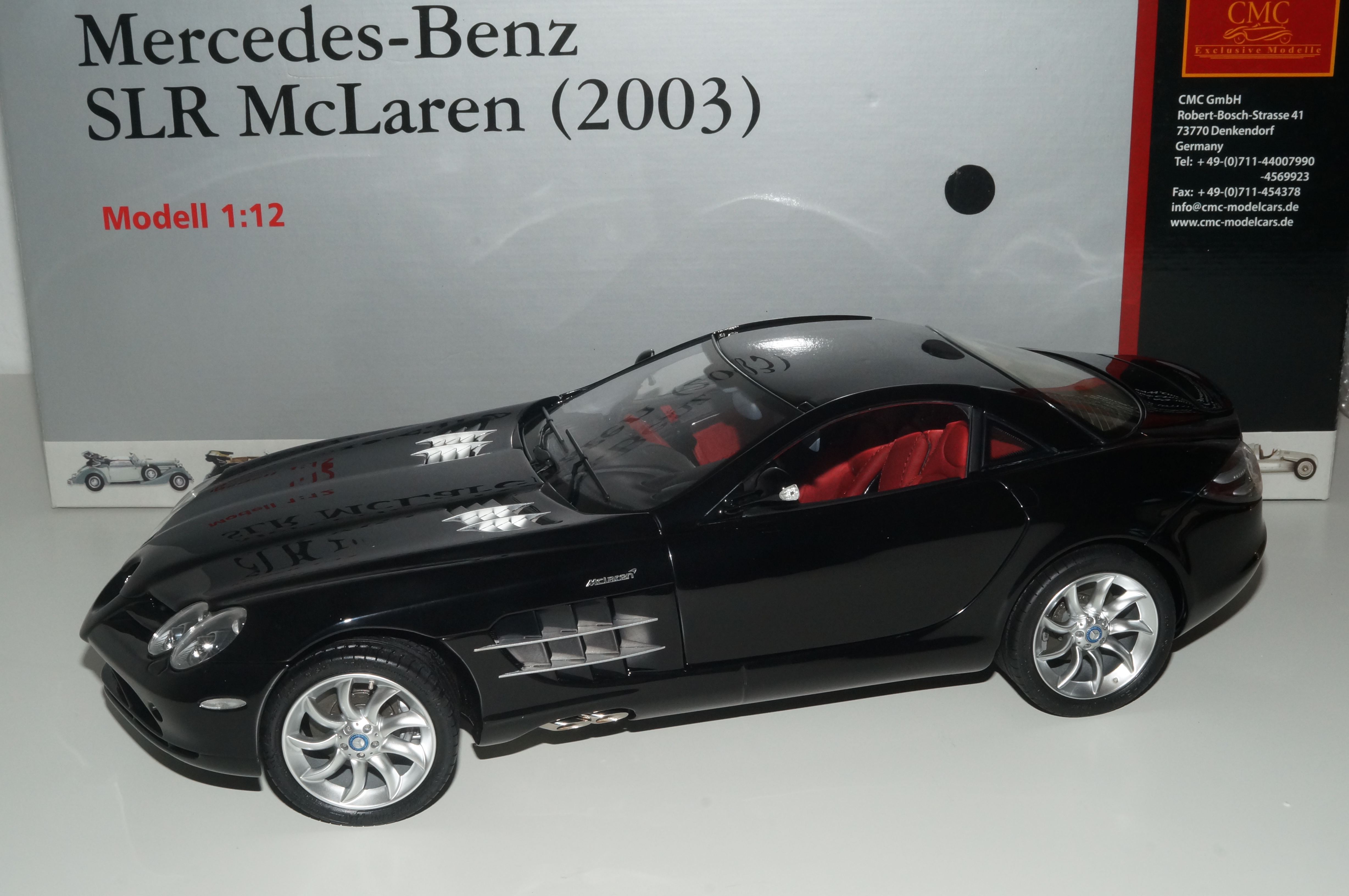 1/12 Mercedes-Benz SLR McLaren 2003 SCHWARZ CMC C-006F